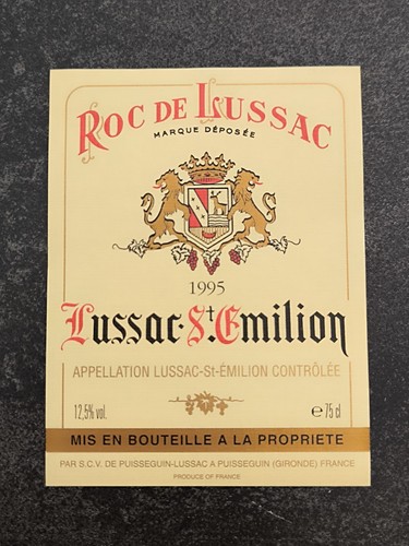 étiquette vin roc de - de,