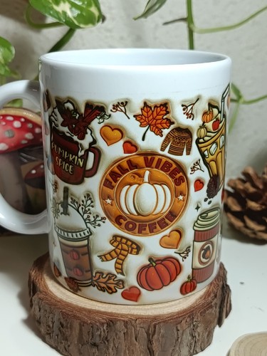 Mug ceramique automne - mug, pumpkin