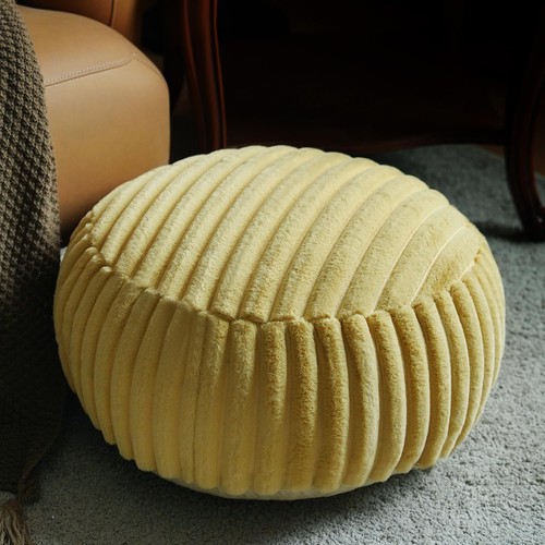 Unstuffed pouf ottoman - unstuffed, cover