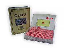 Jeu De Cartes À Jouer En Plastique Dans Un Étui Rouge GEIPS 706 Casino Pro