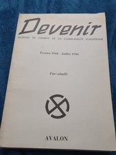 Devenir- Avalon- Journal De Combat De La Communauté Européenne. Saint-Loup 