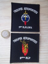 parachutiste lot écussons troupes aéroportées insignes collection