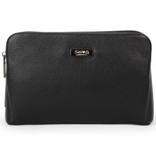 Pochette En Cuir Noir G Pour