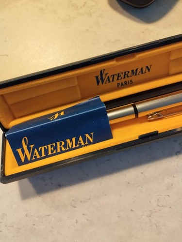 Stylo bille waterman argenté - stylo,