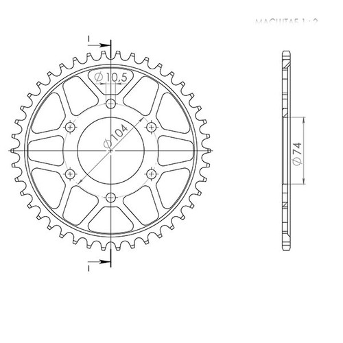 Engrenage acier p530 z42 - engrenage,