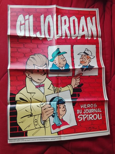 Poster gil jourdan spirou - spirou, 1698