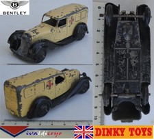 Bentley ambulance 1940's beige d'origine vrai dinky toys england 30f 1/43