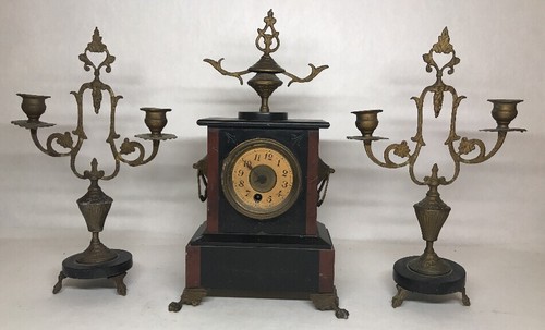 Ancienne garniture horloge - horloge, de