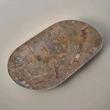 GRAND PLATEAU EN PIERRE FOSSIL
