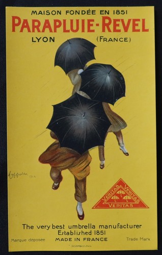 Ancienne étiquette parapluie - étiquette,