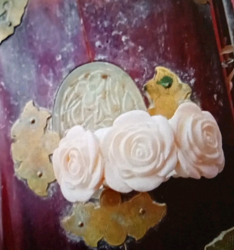 Bracelet sculpté avec roses - bracelet,