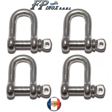 Manille droite 5mm libre - , lot