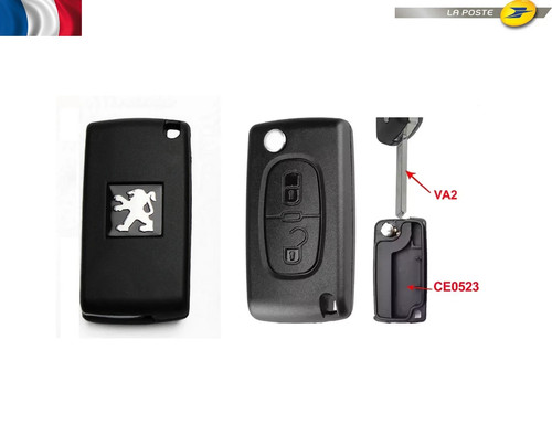 Coque clé plip - pour, peugeot