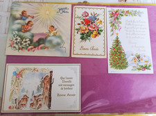 1 LOT de 58 PETITES CARTES DE VOEUX (ÉCRITES ET NON ÉCRITES) - ANNÉES 1960/1990