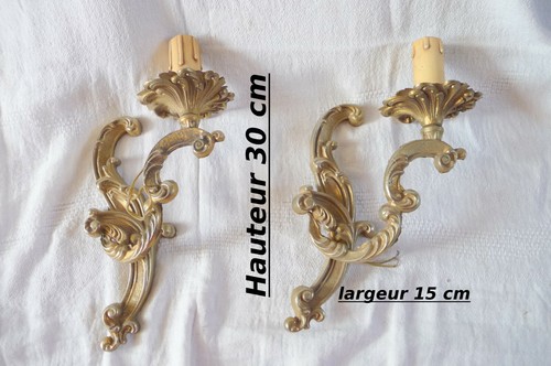 Paire appliques bronze - 1,