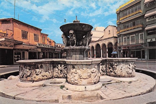 Grece heraklion fontaine de - la,