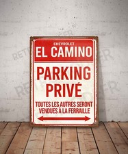 Plaque métal vintage