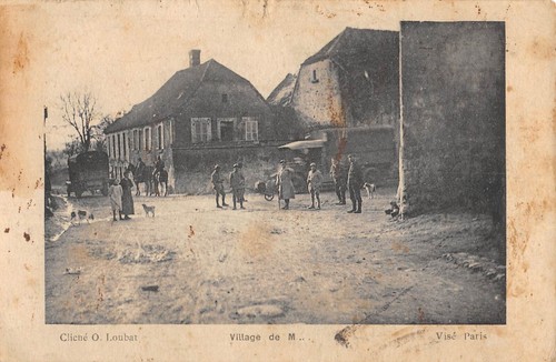 Cpa village moulins sur - cpa,