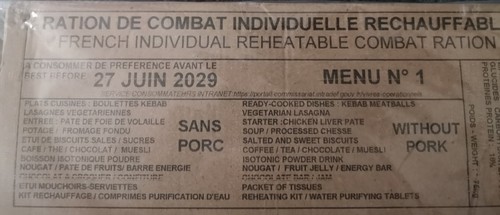 Lot ration de - lot, combat