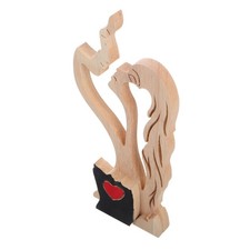  Sculpture en bois romantique Amour Éternel Statue en bois Fabriqué à la main