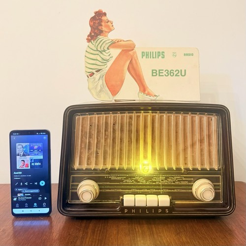 Radio vintage philips be362u - radio,