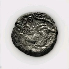 CORIOSOLITES (Cotes d'Armor) Statère de billon Gauloise TB+/TTB