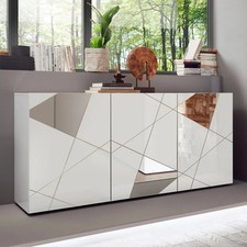 Buffet moderne blanc brillant