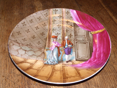 Ancien grand plat décoratif - ancien,