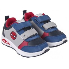Chaussures Marvel Spiderman Baskets Sportif A Bande Enfant Avec Feux LED 4998
