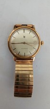 ancienne vintage watch montre homme lip calendrier plaqué or 1960