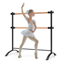 Barre de Danse Classique Double Autoportante 120 cm Hauteur Réglable Ø 38 mm en
