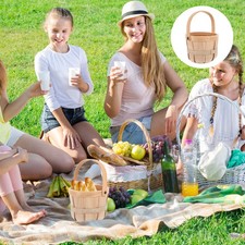  Couffins Paniette De Rangement Corbeilles À Pain Panier Tissé Bambou