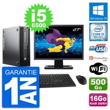 PC HP Z240 SFF Ecran 27" Intel