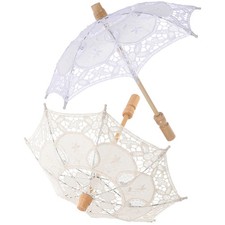  Parapluie en dentelle, accessoires de scène, Parasol en dentelle de mariage,