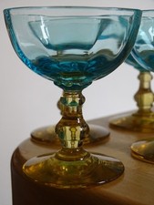 PORTIEUX OU LEGRAS 6 ANCIENS VERRES A PORTO CERISE  MOD SAND  ht 7,5 cm