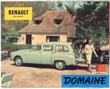 Catalogue brochure Renault Domaine 09/1958 France