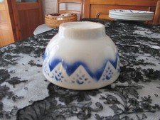 ancien bol motif bleu GRANIT faïence