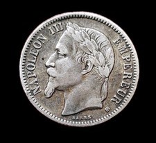 Napoléon III, 1 franc 1867 Petit BB