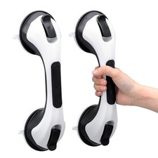 Poignée Ventouse pour Salle de Bain, 2 Pack Barres dappui de Douche Forte Pri...
