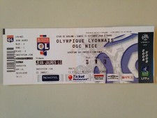 TICKET MATCH LYON - NICE 13