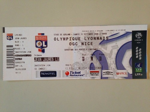Ticket match lyon - match, 13