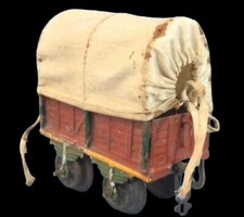 Train echelle 0  1910 BING wagon baché / jouet ancien