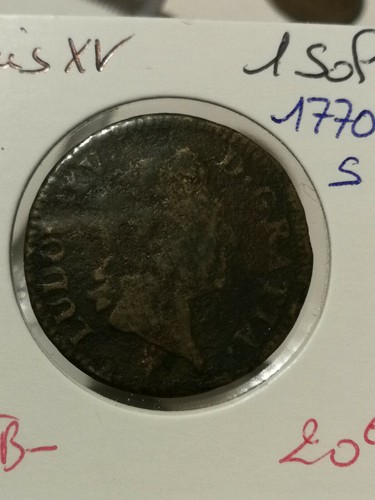 Louis sol 1770 s - 1, ♦