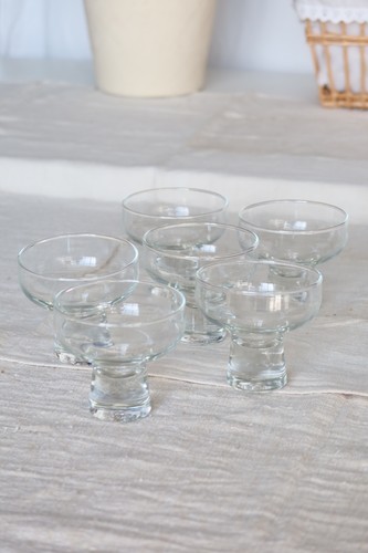 Verres eau vintage pied - 6, à