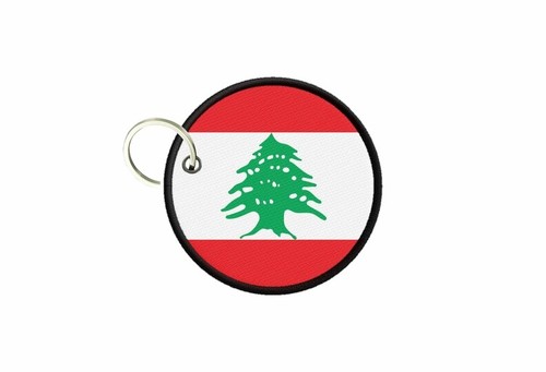 Porte cles clefs drapeau liban
