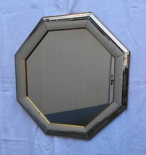 Miroir octogonal Belge "Miroirs Deknudt" des années 80