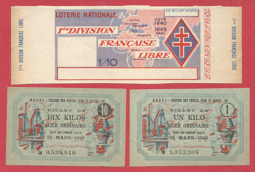 Lot 2 billets - lot, ww