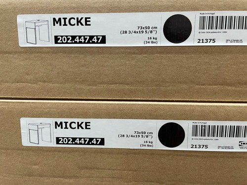 Ikea micke desk black - desk,, black-brown