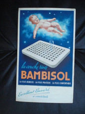 Ancien buvard publicitaire couche bébé BAMBISOL