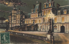 FONTAINEBLEAU 77 Escalier Fer à Cheval CPA écrite à Sallayrolles 81 Castres 1914